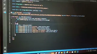 Developing a telegram bot using weather api