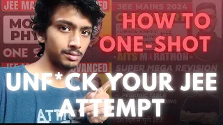 Use ONE-SHOT videos CORRECTLY | JEE 2024 January Attempt | Score 99%ile