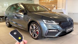 New SKODA Octavia RS Combi 2021 (2.0 TDI) - FIRST LOOK exterior, interior & trunk space (4x4)