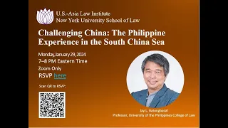 Challenging China: The Philippine Experience in the South China Sea