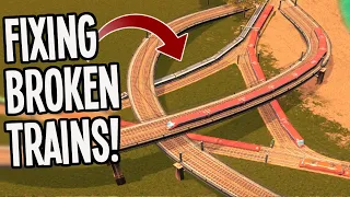 Fixing Backed-Up Train Traffic in Cities Skylines! #TeaVille