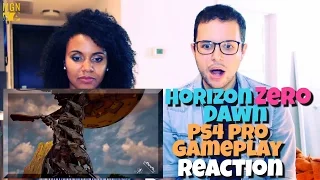 Horizon Zero Dawn - Gameplay Trailer | PS4 Pro Reaction