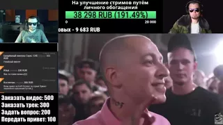 Лёха Медь и Витя CLassic  смотрят Oxxxymiron VS Слава КПСС (Гнойный)( + Ресторатор в скайпе)