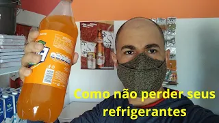 Truque para não perder os refrigerantes congelados.#Mercadinho