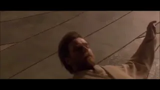 Obi-Wan Kenobi breaks his foot and says "fuck"