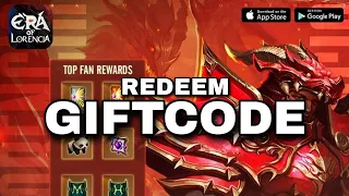 REDEEM GIFTCODE | ERA OF LORENCIA | MU MOBILE #eraoflorencia