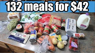 132 MEALS FOR $42! | Emergency Extreme Budget Grocery Haul 2020 with Frugal Fit Mom