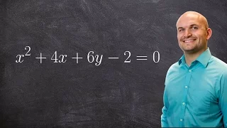 Equation of a parabola by completing the square