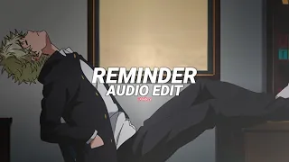 reminder - the weeknd [edit audio]