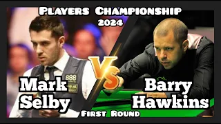 Mark Selby vs Barry Hawkins - Players Championship Snooker 2024 - First Round Live (Full Match)