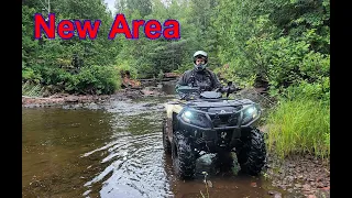 2 Can Am's exploring new trails roads cool finds ATV ride