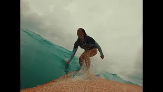 Dark Warmth surfing at Fistral