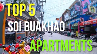 PATTAYA SOI BUAKHAO TOP FIVE GOOD VALUE MONTHLY APARTMENT ROOMS *Details In Description*