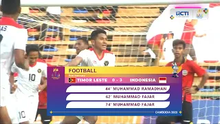 TIMOR LESTE 0 VS 3 INDONESIA| HIGHLIGHT 32nd SEAGAMES CAMBODIA 2023