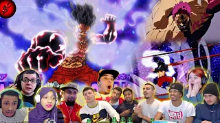 LUFFY GEAR 4 SNAKEMAN VS KATAKURI | One Piece Episode 870 Best Reaction Mashup