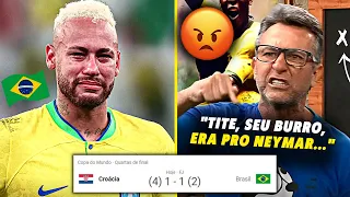 NETO SE REVOLTA E QUASE CHORA COM A ELIMINAÇÃO DO BRASIL