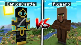 CARLOSCASTLE GIGANTE VS ALDEANO GIGANTE en MINECRAFT!