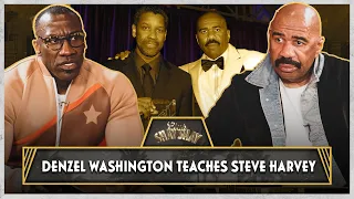 Denzel Washington teaches Steve Harvey the difference between a TV star & Movie star | Ep. 78