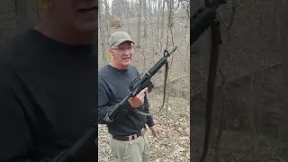 M16 Carbine vs Metal Barrel #shorts