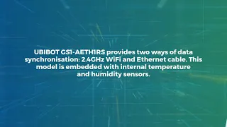 Ubibot GS1 ETH Reliable Sensing Device
