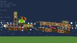 King Pig pod race and crashes in Bad Piggies