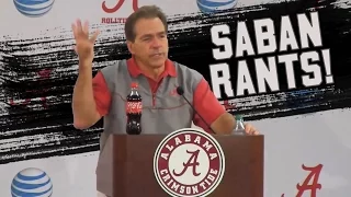 Nick Saban's best press conference moments and rants! (NSFW)