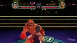 Bald Bull vs. Little Mac - Punch Out!! for Wii Gameplay Video