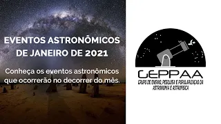 Eventos Astronômicos de Janeiro de 2021