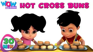 Hot Cross Buns, ABCD Song & Many More Nursery Rhymes Collection | Wow Kidz Rhymes