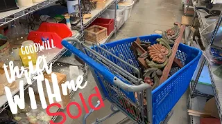 SOLD | Cart is FILLING UP QUICK | GOODWILL Thrift With Me for Ebay | Reselling
