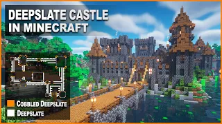 Minecraft: How to build a Deepslate Castle | Tutorial 1.17