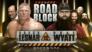 FULL MATCH   Brock Lesnar vs  Bray Wyatt & Luke Harper 2 on 1 Handicap Match WWE Roadblock 2016