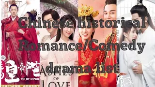 Highly recommend Chinese historical Romance/Comedy drama list // mydralist tv