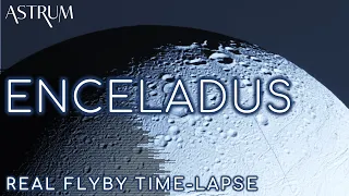 RAW Image Time Lapse of Cassini's Enceladus Flyby