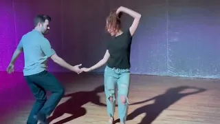 Improv West Coast Swing Dance - Ben Morris & Elizabeth Spann - Denver Demo