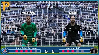 GK Mbappe vs GK Messi | Longest Penalty Shootout | PSG vs Inter Miami | #mbappe