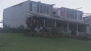 Several homes damaged by tornado in Fairhaven, West Virginia