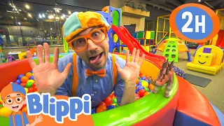 Blippi Visits an Indoor Playground!  | Blippi - Kids Playground | Educational Videos for Kids