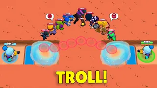 OP GADGET *TROLL* ALL BRAWLERS! | Brawl Stars Funny Moments & Glitches & Fails #496