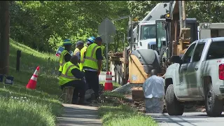 Crews work to repair water main break in DeKalb County