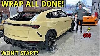 Finishing Our Wrecked Lamborghini Urus Without Ever Starting It!!!