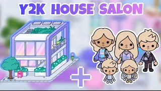 Y2K Loft House Salon 💜🤍 Toca Boca House Makeover ✨🪴