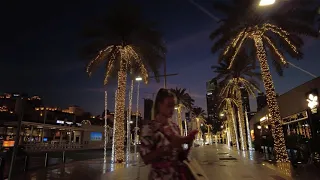 Dubai Winter Night Walk | Address Downtown | Dubai Opera