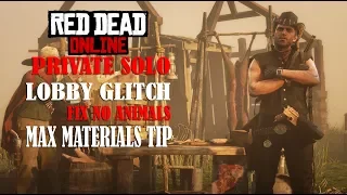 Red Dead Online : Max Materials Fast and Fix No Animals Spawn