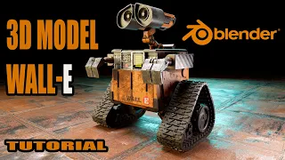 3D модель WALL-E в Blender часть 1/7