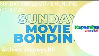 Kapamilya Channel: Sunday Triple Movie Bonding (01/29/23)