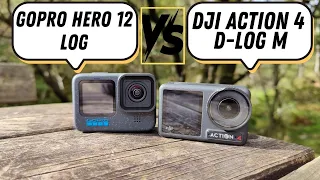 GoPro Hero 12 vs Dji Osmo Action 4 | GP-LOG vs D-Log M - IS ONE BETTER THAN THE OTHER?