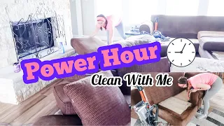 POWER HOUR CLEAN WITH ME 2020 || CLEAN UNDER THE CUSHIONS WITH ME || *NEW* SPEED CLEAN WITH ME 2020