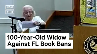 100-Year-Old Widow of WWII Veteran Compares FL Book Ban to Nazi Germany