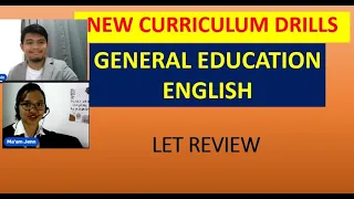 GENERAL EDUCATION NEW CURRICULUM LET DRILLS LET REVIEWER 2023